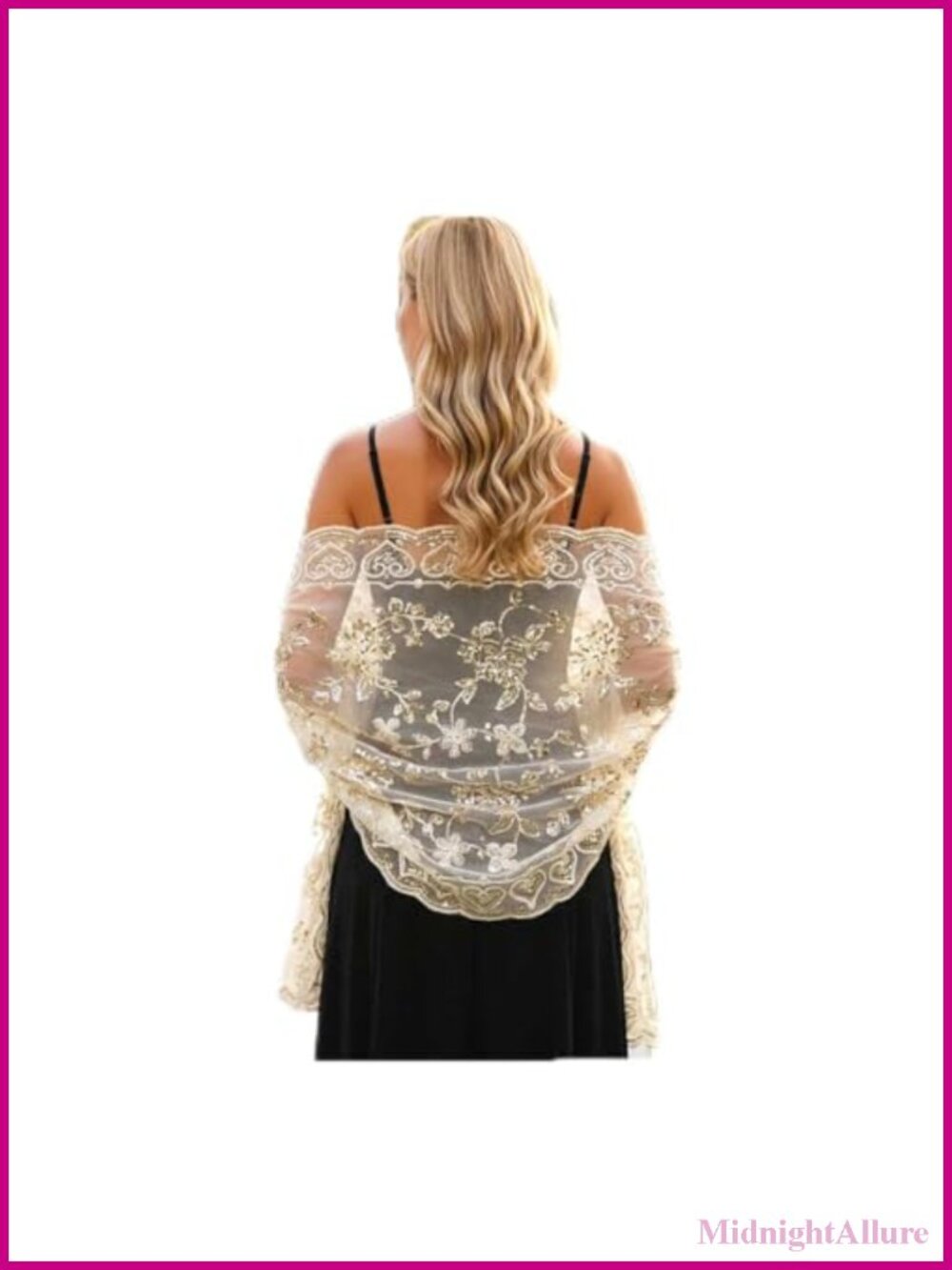 Sequin Shawl Wrap for Evening Dresses Wedding Formal Sheer Scarf